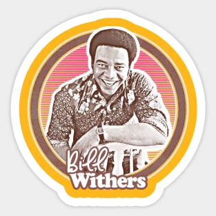 Bill Withers / Retro Aesthetic 70s Soul Fan Design Sticker